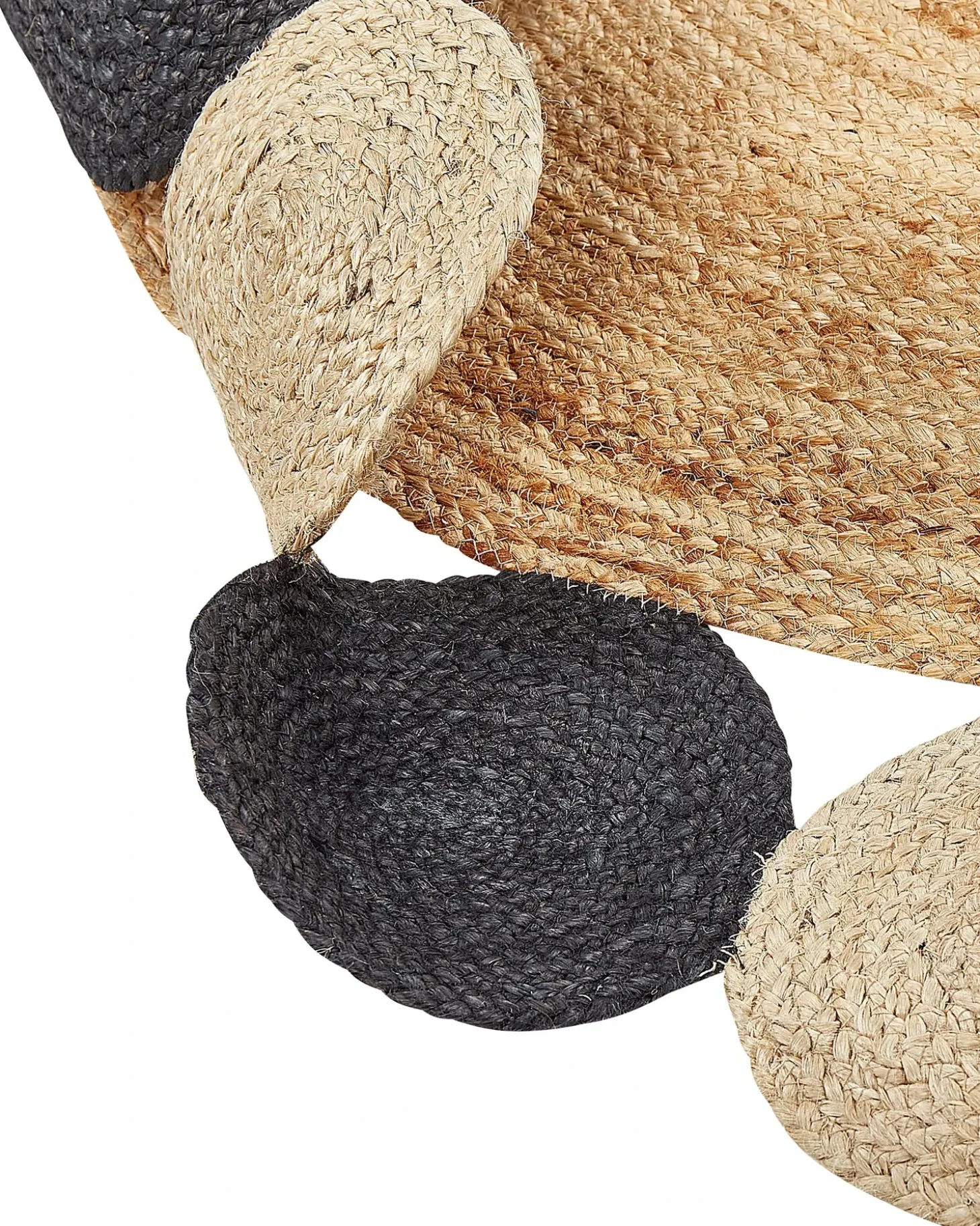 Gulvtæppe VOSTAN Sort ø 140 cm Jute