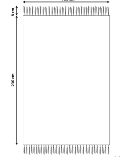 Gulvtæppe XINALI Lyserød 140 x 200 cm Bomuld