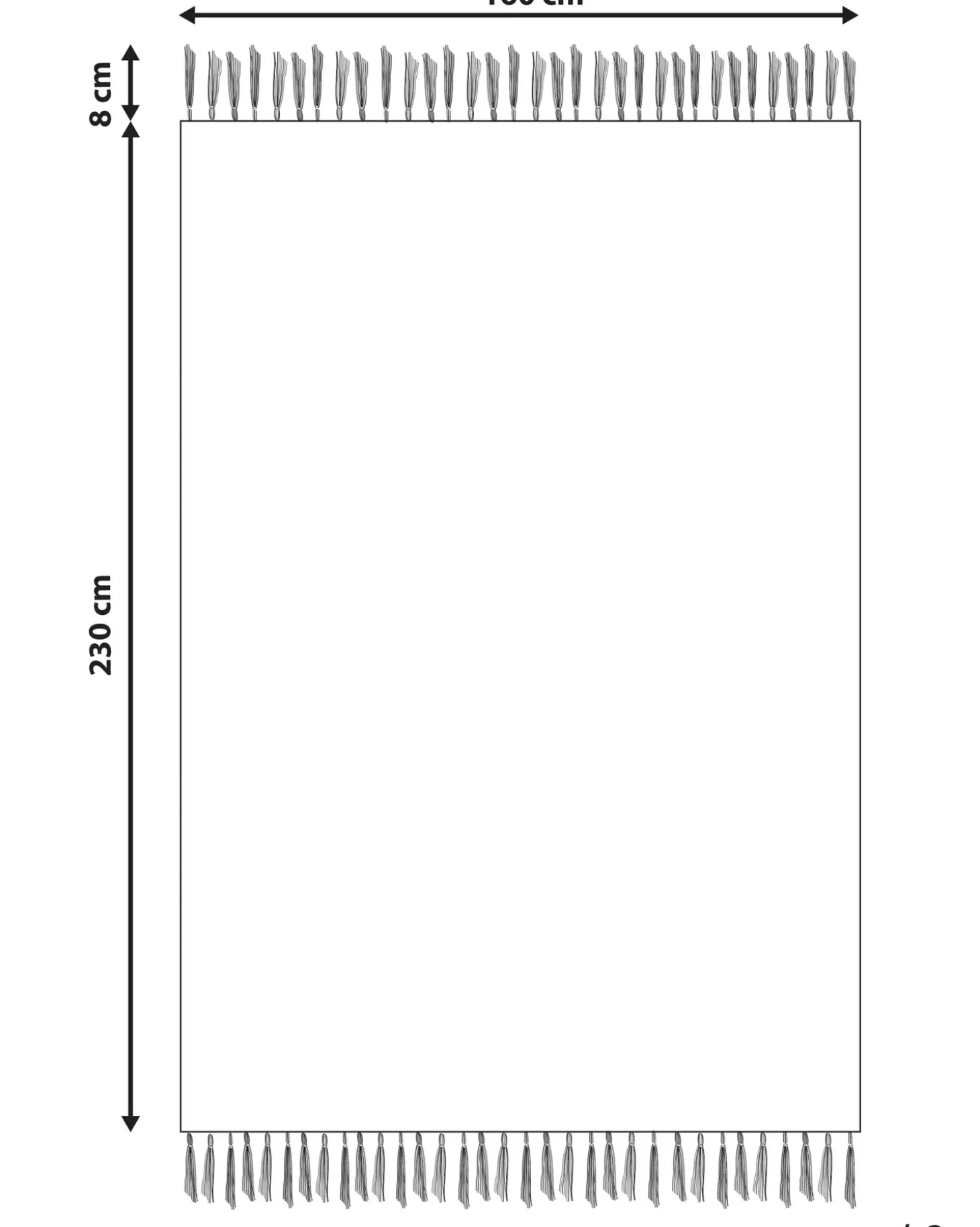 Gulvtæppe XINALI Lyserød 140 x 200 cm Bomuld