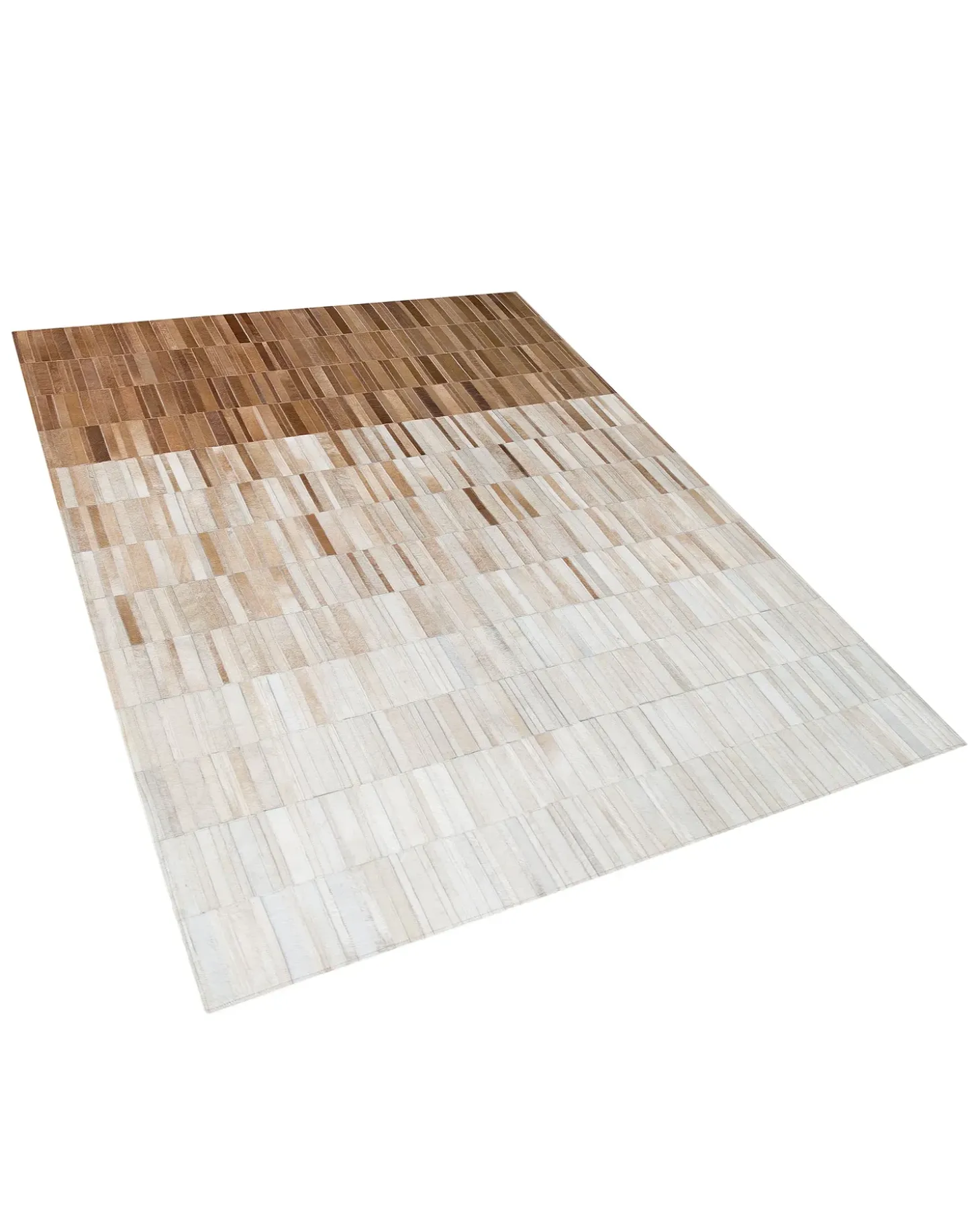 Gulvtæppe YAGDA Beige 140 x 200 cm Ægte læder