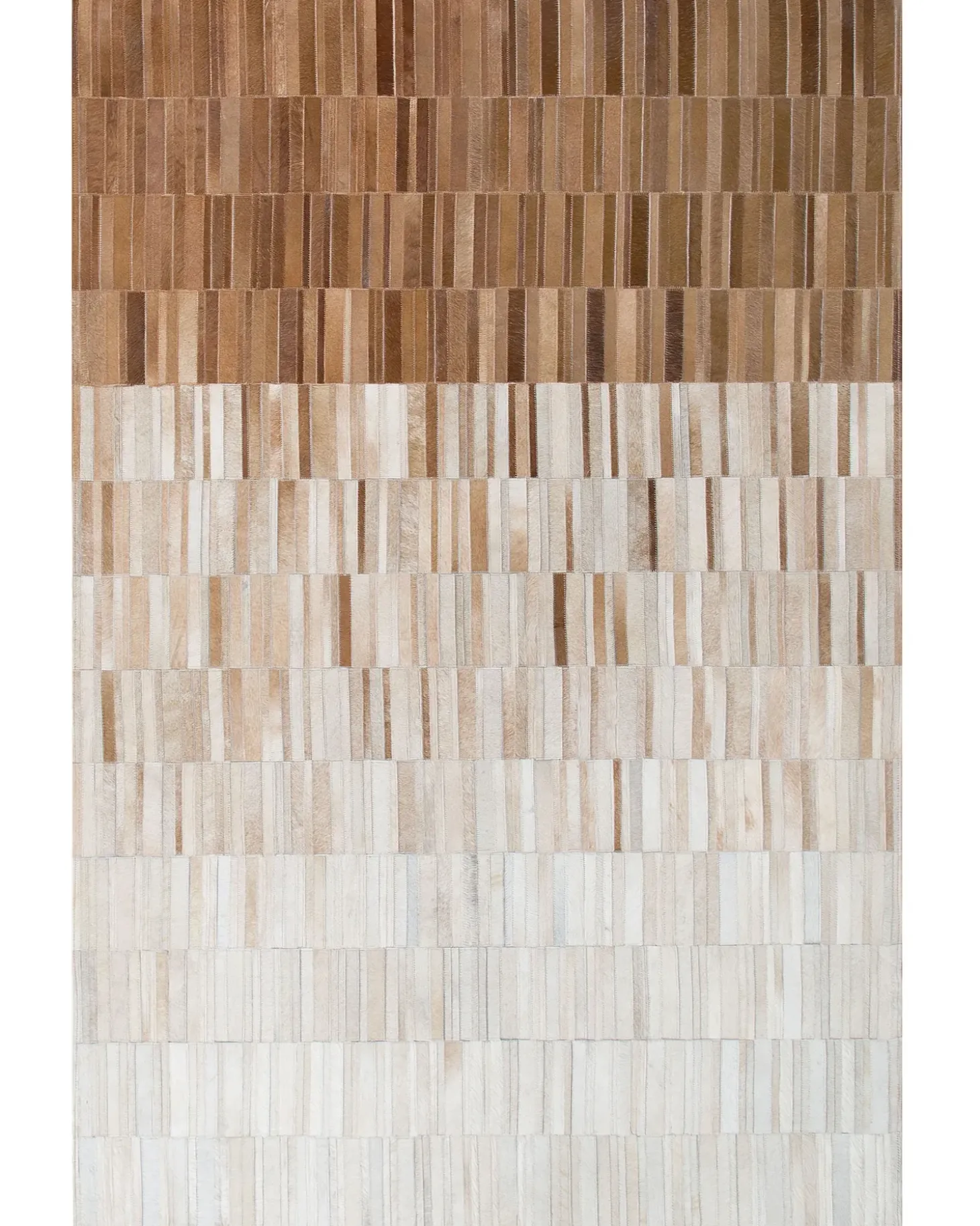 Gulvtæppe YAGDA Beige 140 x 200 cm Ægte læder