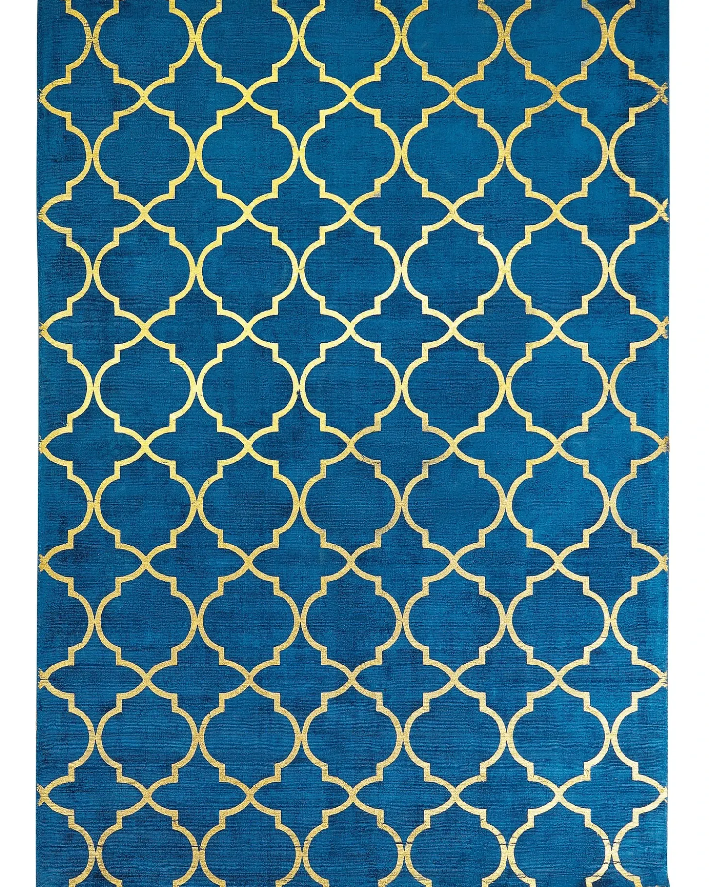 Gulvtæppe YELKI Blå 160 x 230 cm Viskose