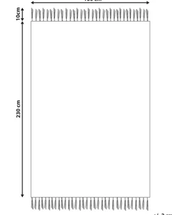 Gulvtæppe ZEYNE Beige 160 x 230 cm Bomuld
