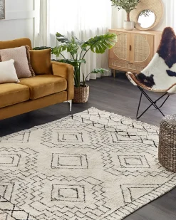 Gulvtæppe ZEYNE Beige 160 x 230 cm Bomuld