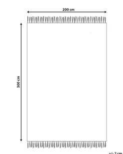 Gulvtæppe ADANA Lyserød 200 x 300 cm Uld