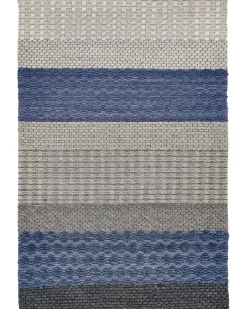 Gulvtæppe AKKAYA Blå 160 x 220 cm Uld