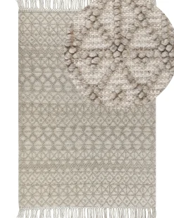 Gulvtæppe ALUCRA Sand Beige 160 x 230 cm Uld