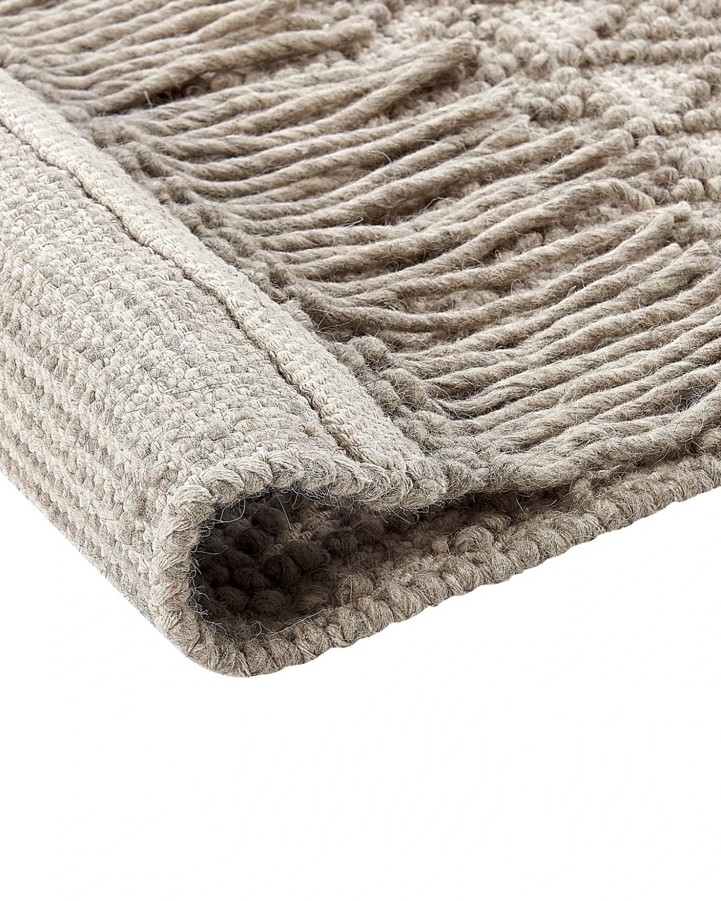 Gulvtæppe ALUCRA Sand Beige 160 x 230 cm Uld