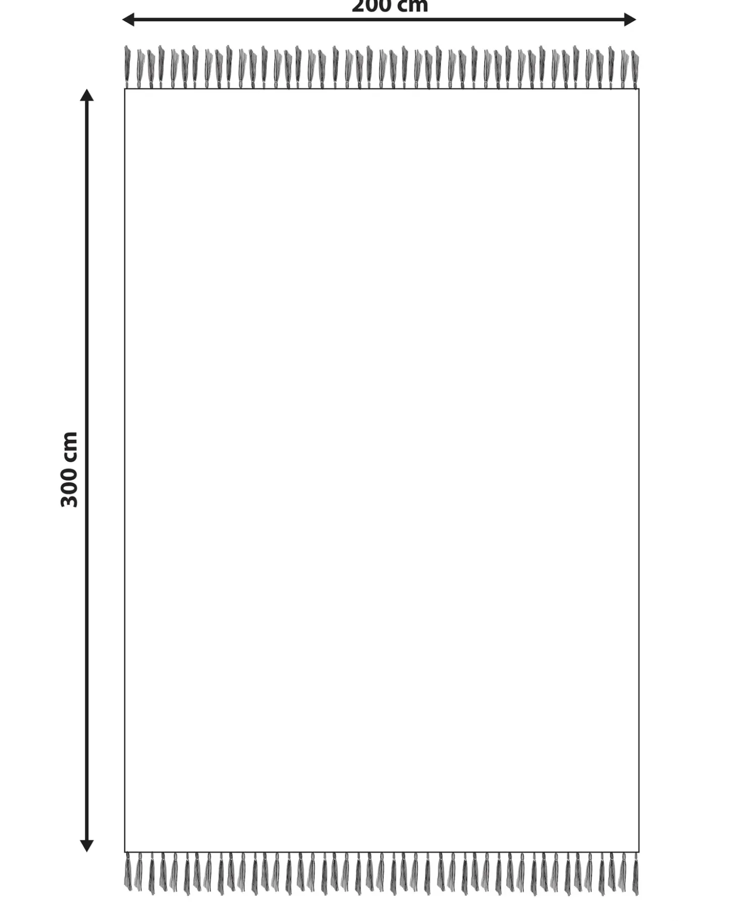 Gulvtæppe ALUCRA Sort 200 x 300 cm Uld
