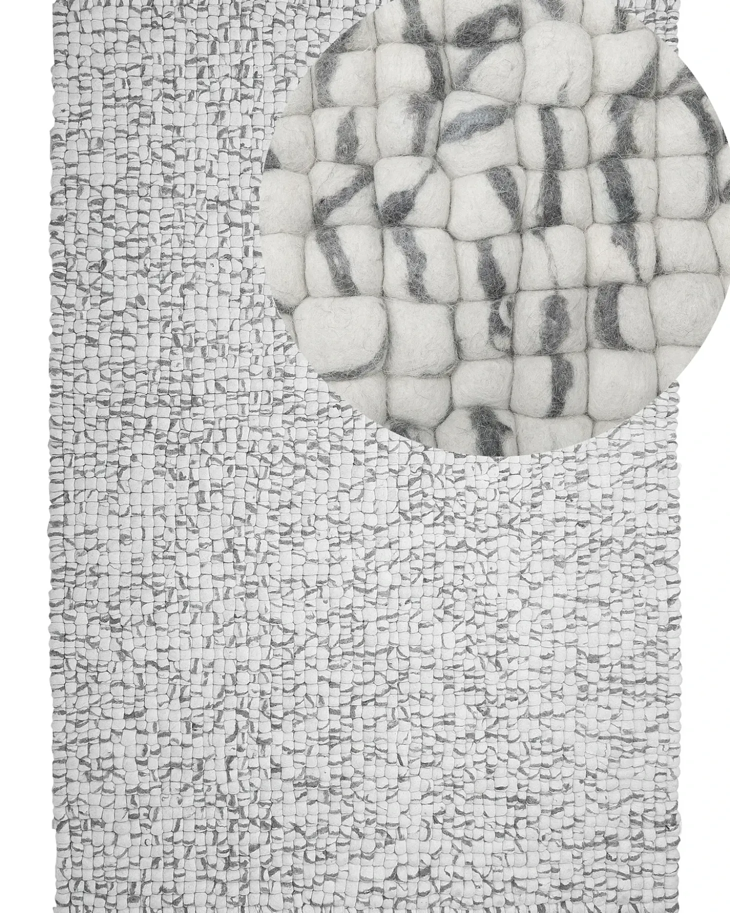 Gulvtæppe AMDO Lysegrå 160 x 230 cm