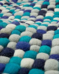Gulvtæppe AMDO Navy Blå 160 x 230 cm Uld