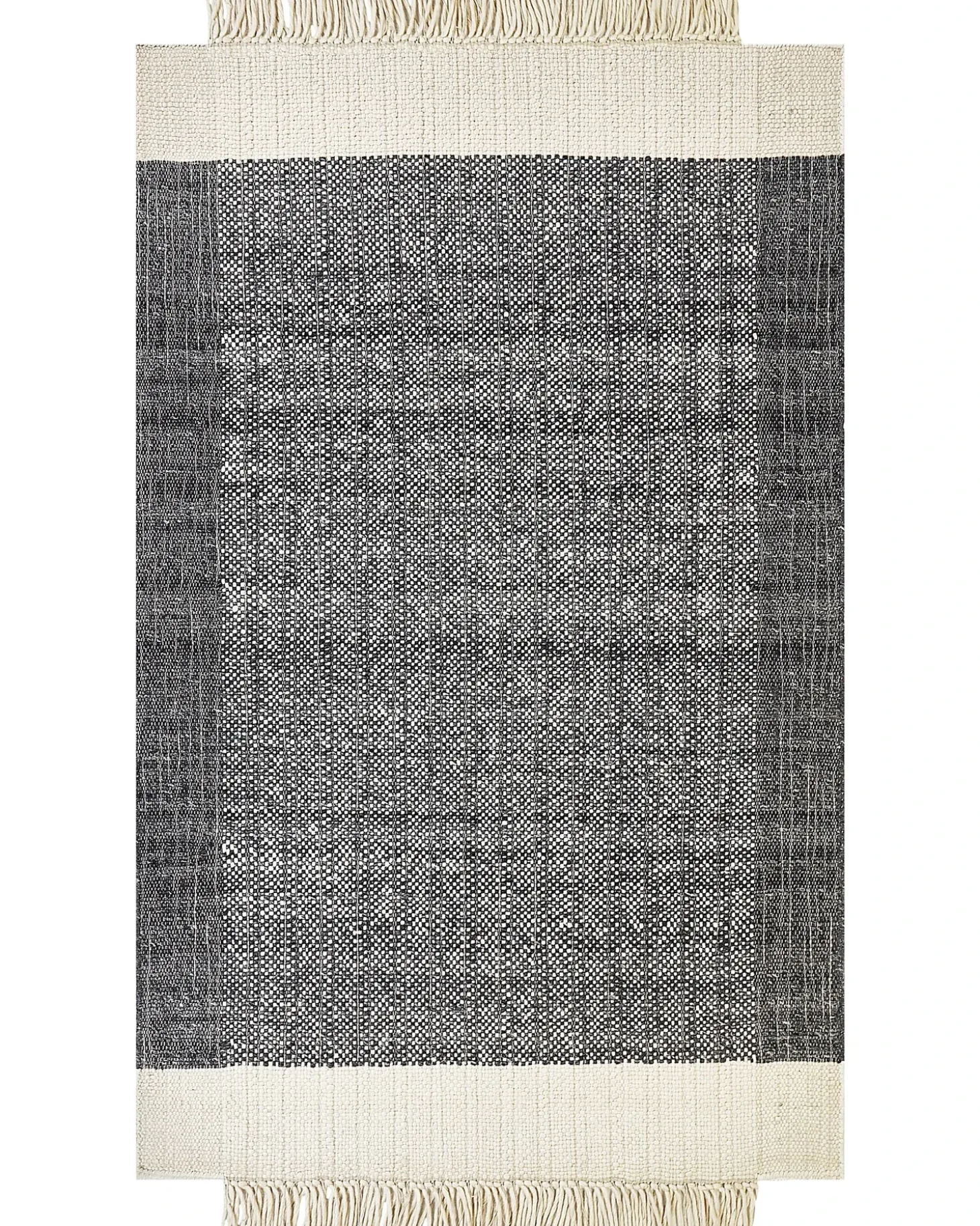 Gulvtæppe ATLANTI Sort 160 x 230 cm Uld