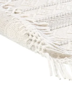 Gulvtæppe BALTALAR Beige ø 140 cm Uld