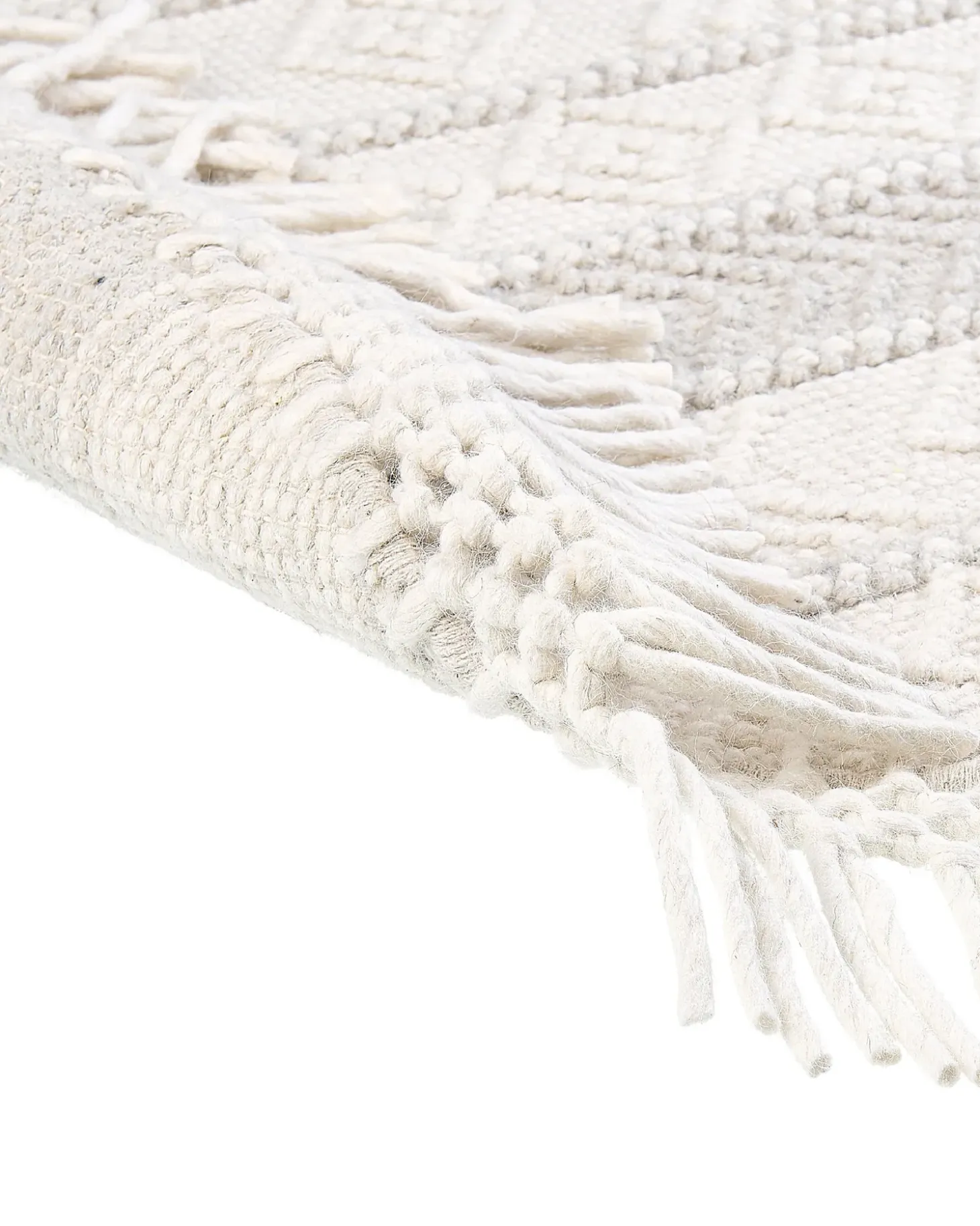 Gulvtæppe BALTALAR Beige ø 140 cm Uld