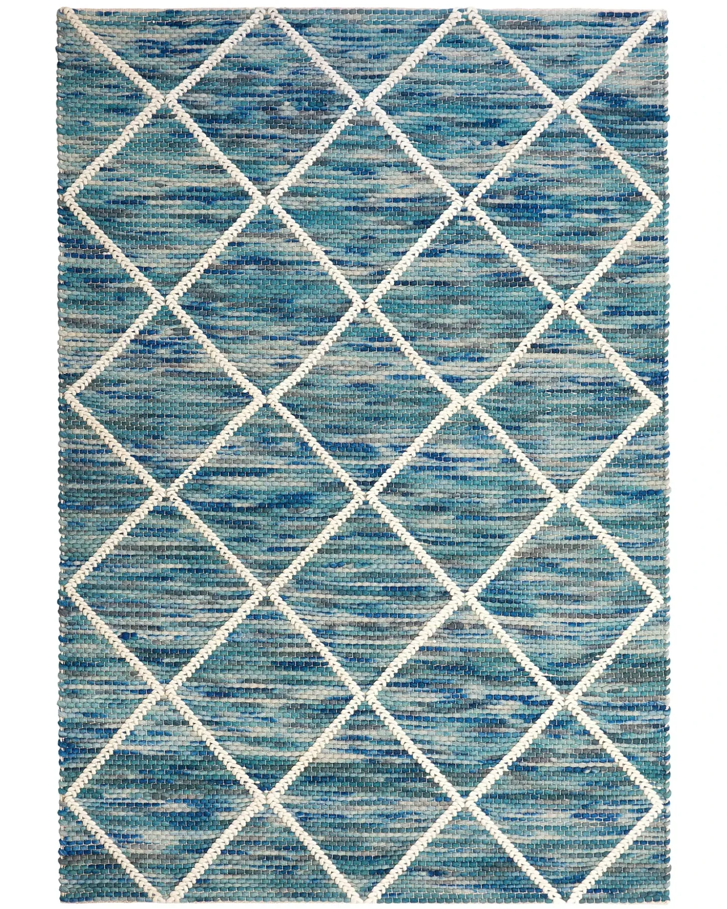 Gulvtæppe BELENLI Blå 140 x 200 cm Uld