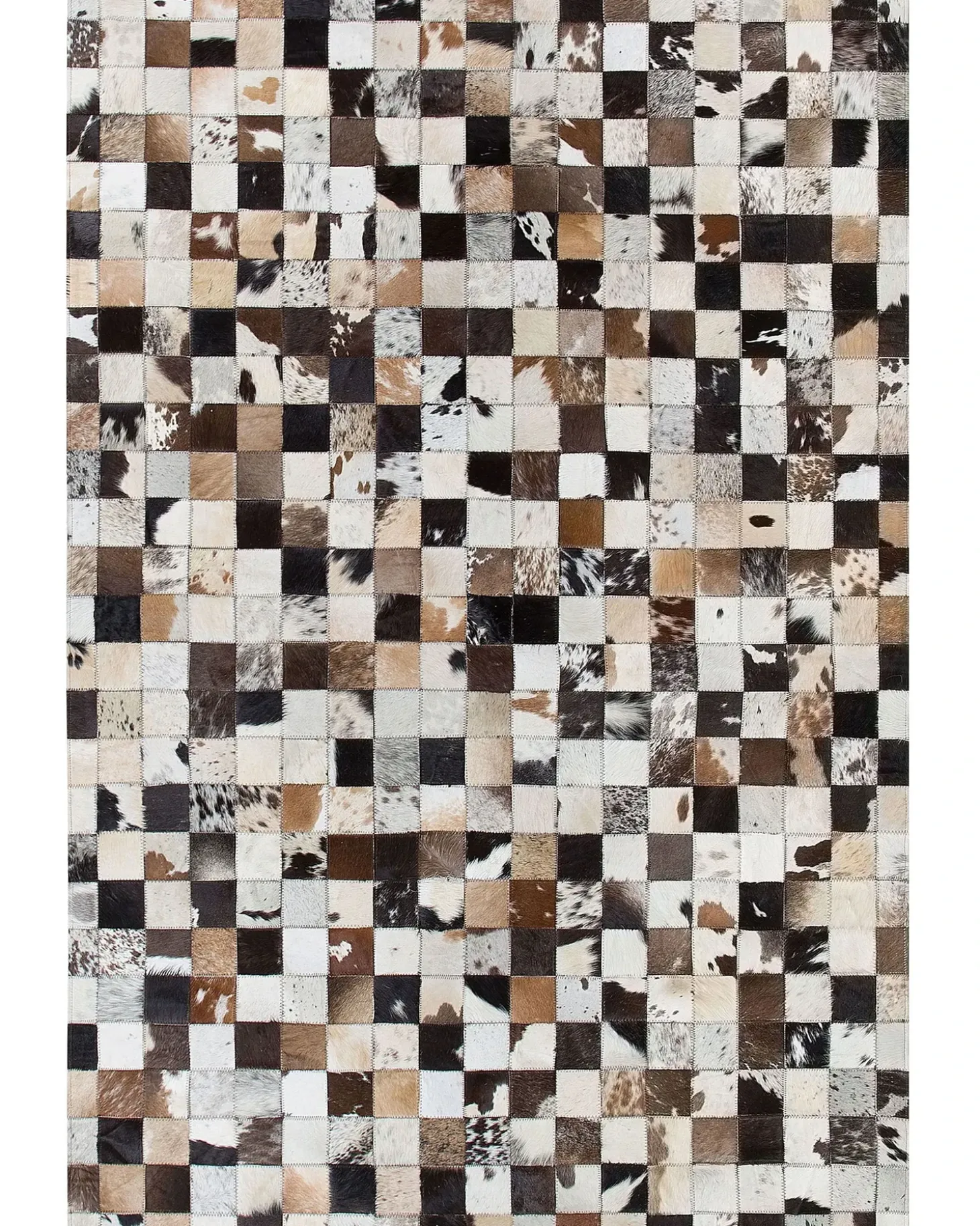 Gulvtæppe CERLI Hvid 160 x 230 cm Ægte læder