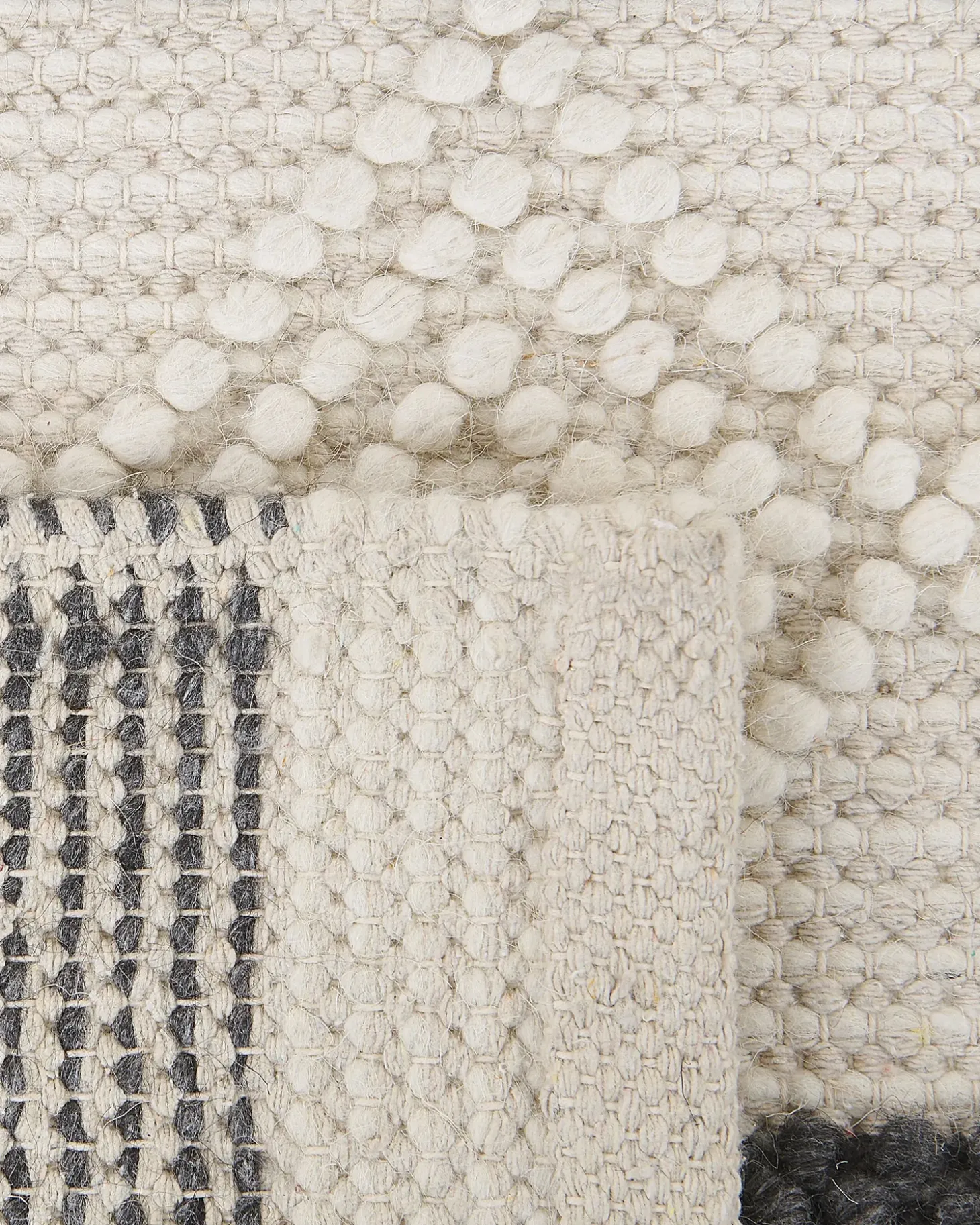 Gulvtæppe DAVUTLAR Lys Beige 160 x 230 cm Uld