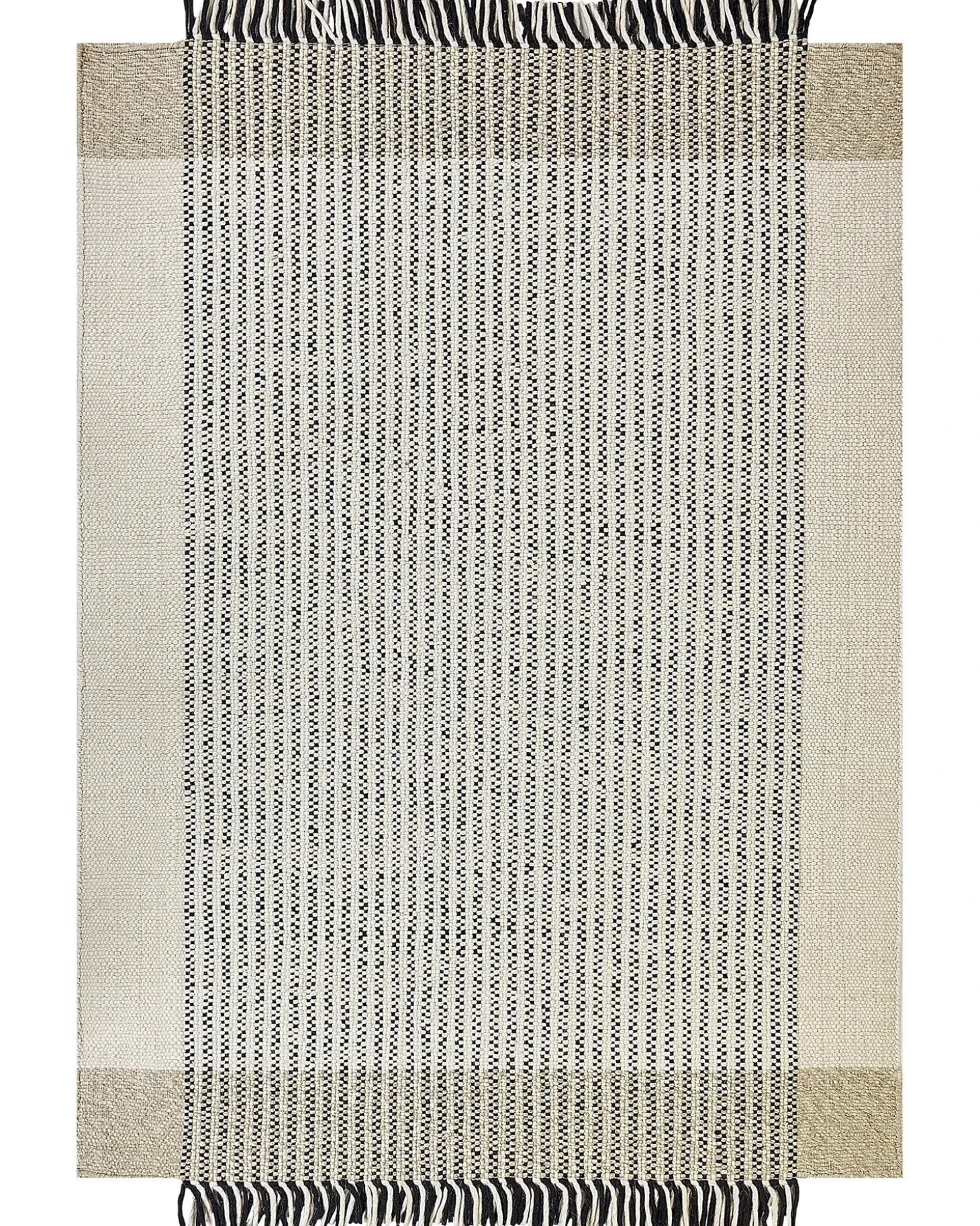 Gulvtæppe DIVARLI Beige 160 x 230 cm Uld