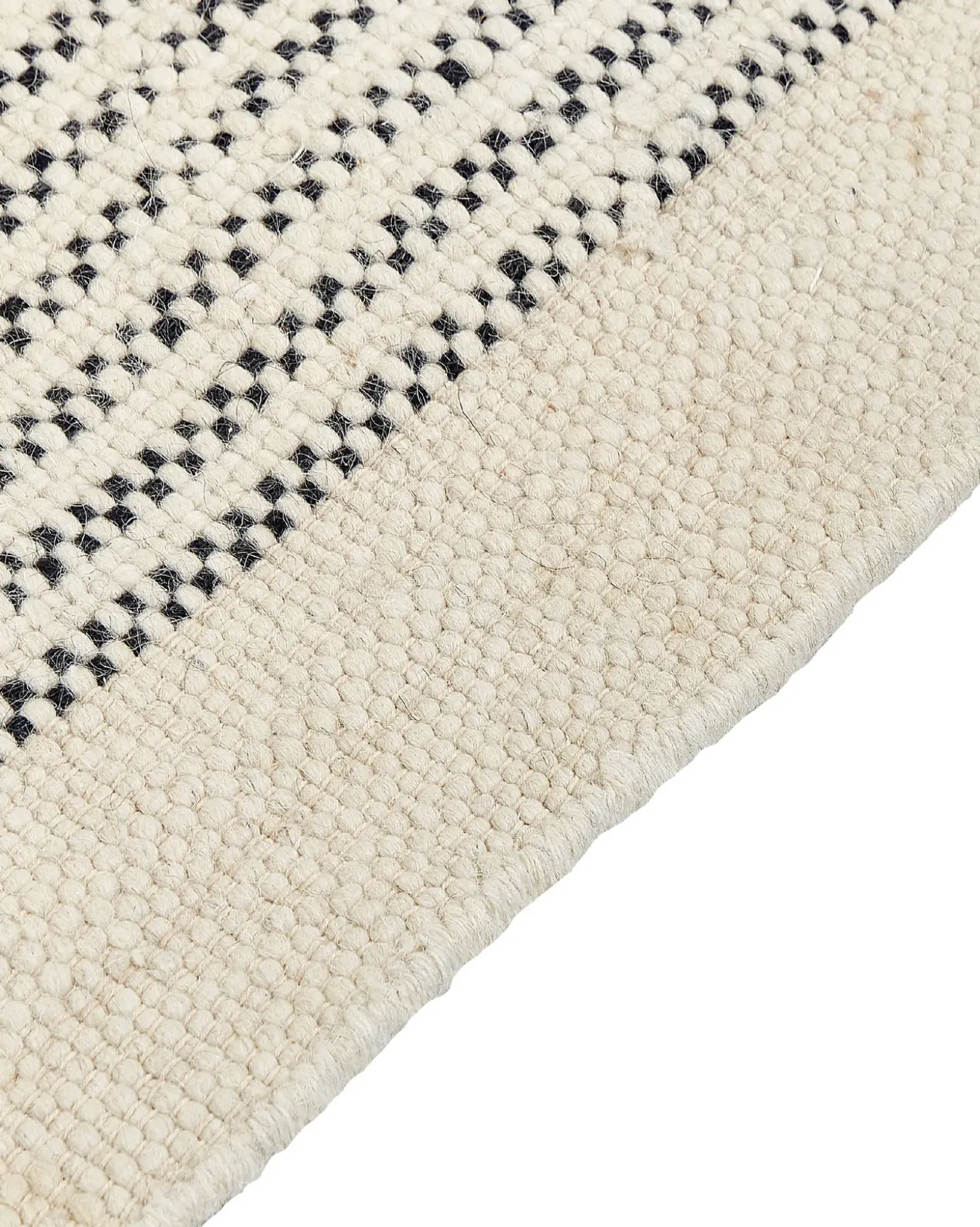 Gulvtæppe DIVARLI Beige 160 x 230 cm Uld