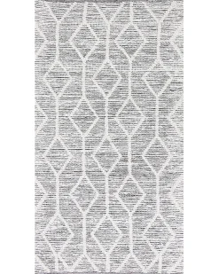 Gulvtæppe EDREMIT Grå 80 x 150 cm Uld
