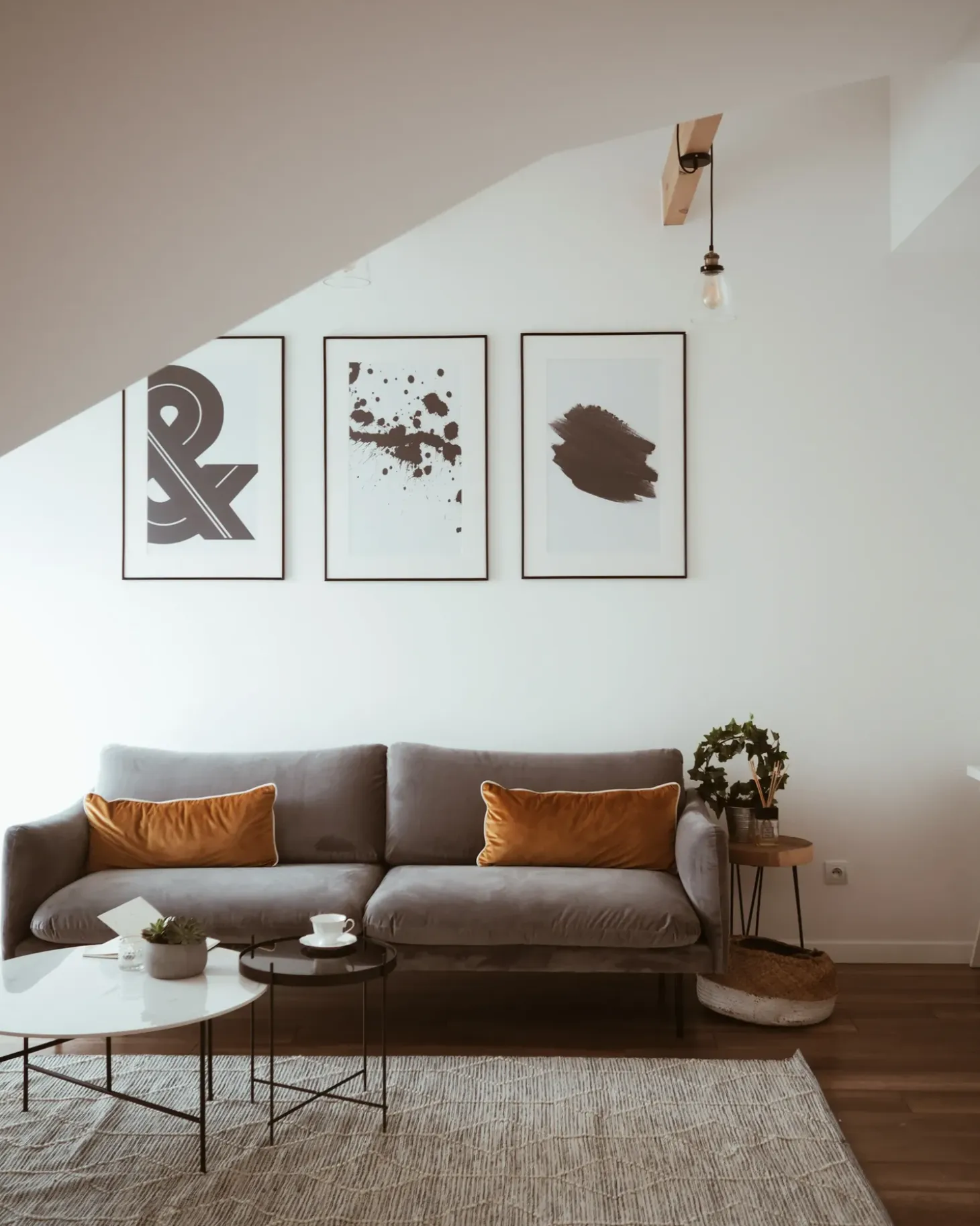 Gulvtæppe EDREMIT Grå 80 x 150 cm Uld