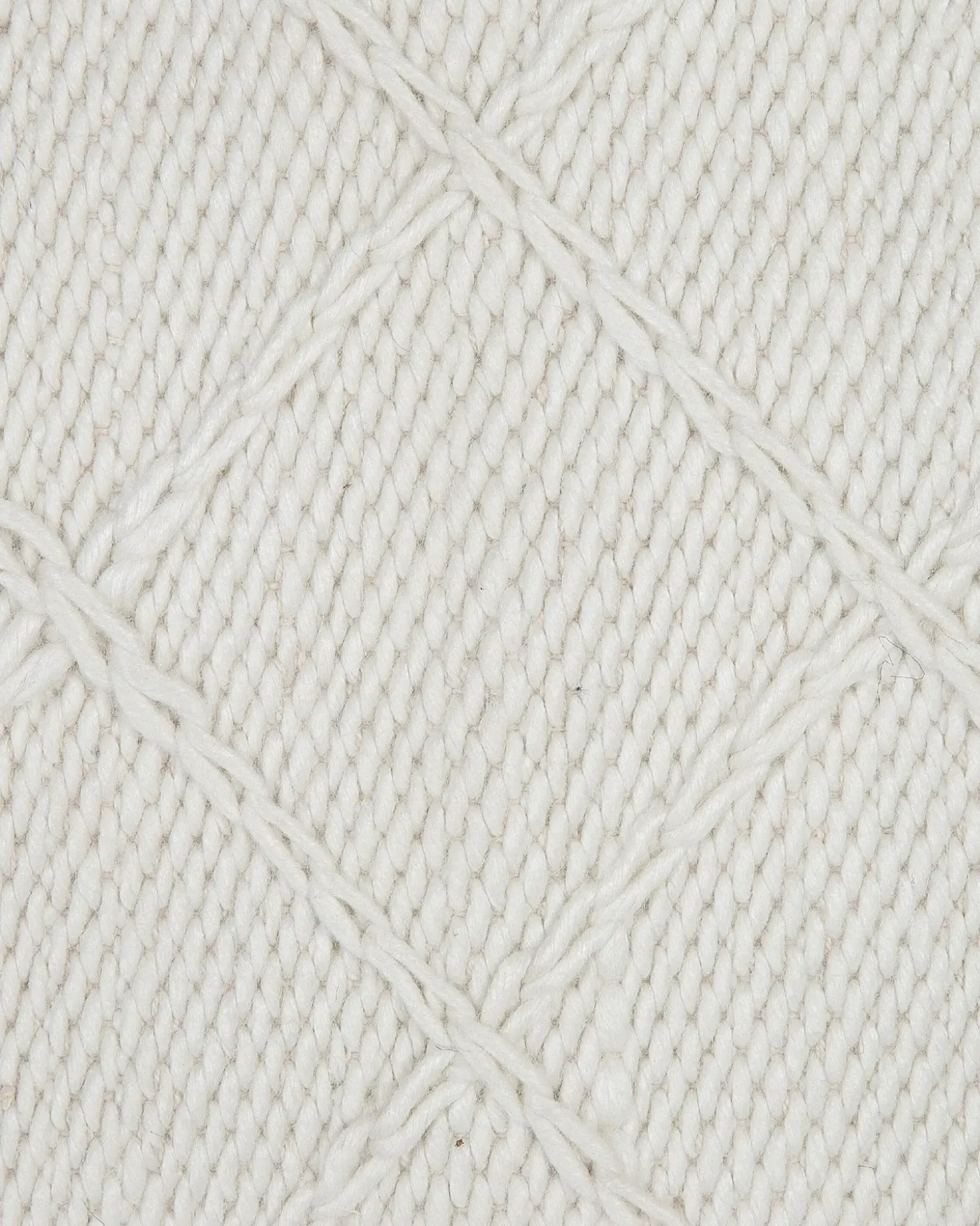 Gulvtæppe ELLEK Hvid 160 x 230 cm Uld