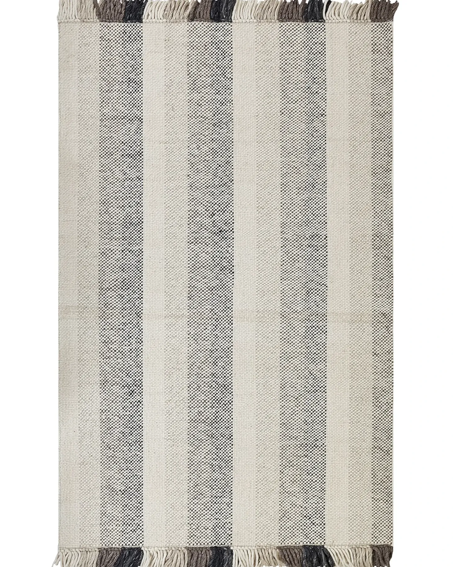 Gulvtæppe EMIRLER Hvid 160 x 230 cm Uld