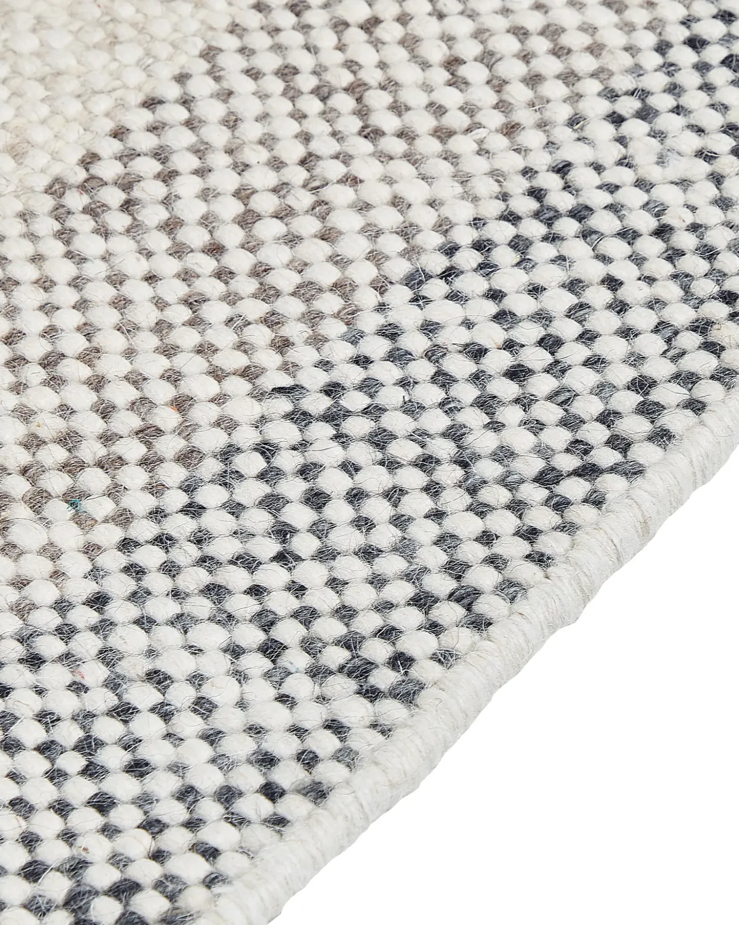 Gulvtæppe EMIRLER Hvid 160 x 230 cm Uld