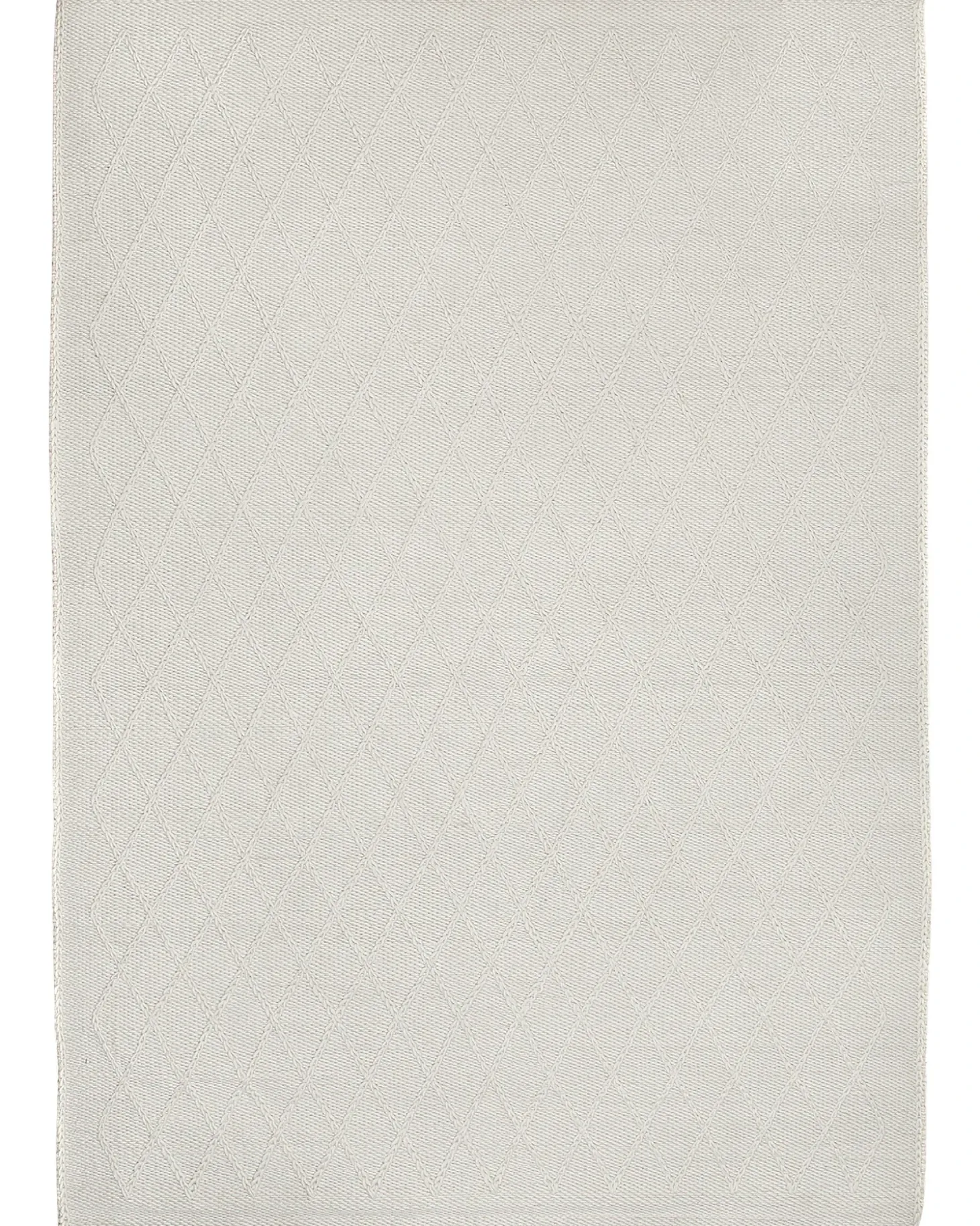 Gulvtæppe ERZIN Cremehvid 160 x 230 cm