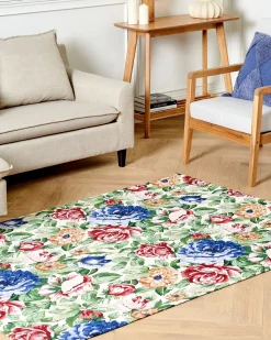 Gulvtæppe FARWAN Multifarvet 140 x 200 cm Bomuld