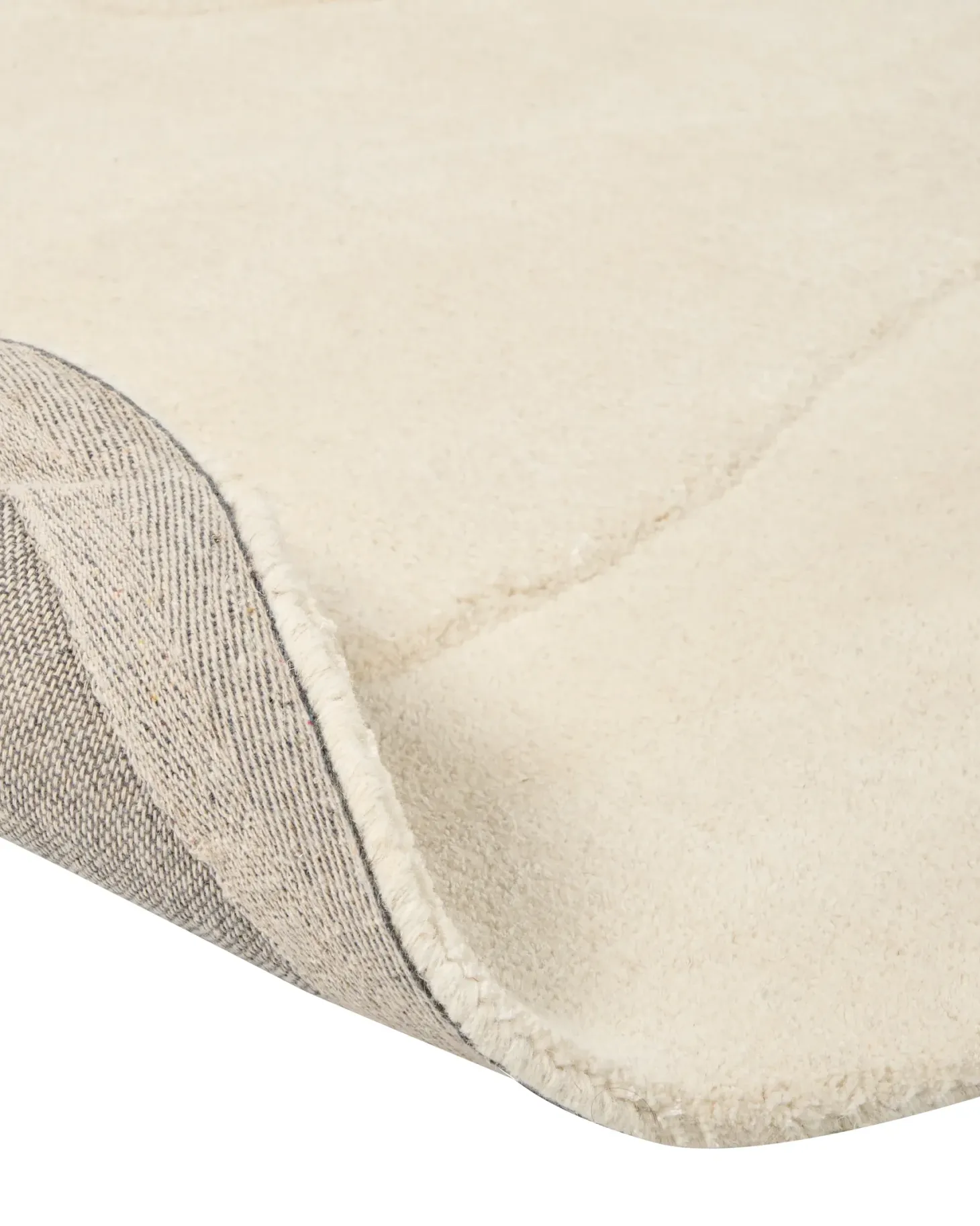 Gulvtæppe GORANO Lys Beige 160 x 160 cm Viskose