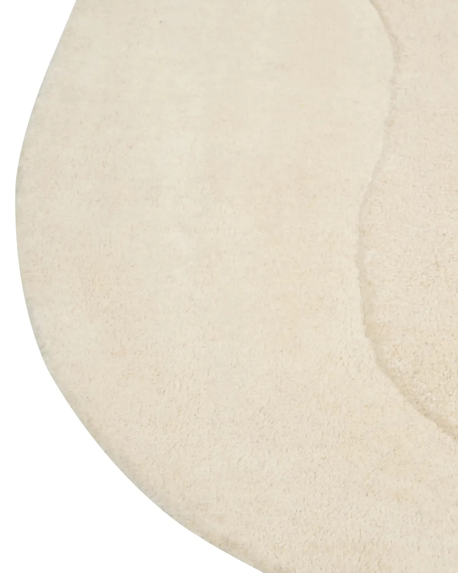 Gulvtæppe GORANO Lys Beige 160 x 160 cm Viskose