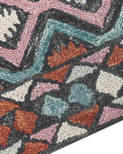 Gulvtæppe HAYMANA Multifarvet 160 x 230 cm Uld