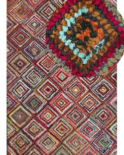 Gulvtæppe KAISERI Multifarvet 160 x 230 cm Bomuld