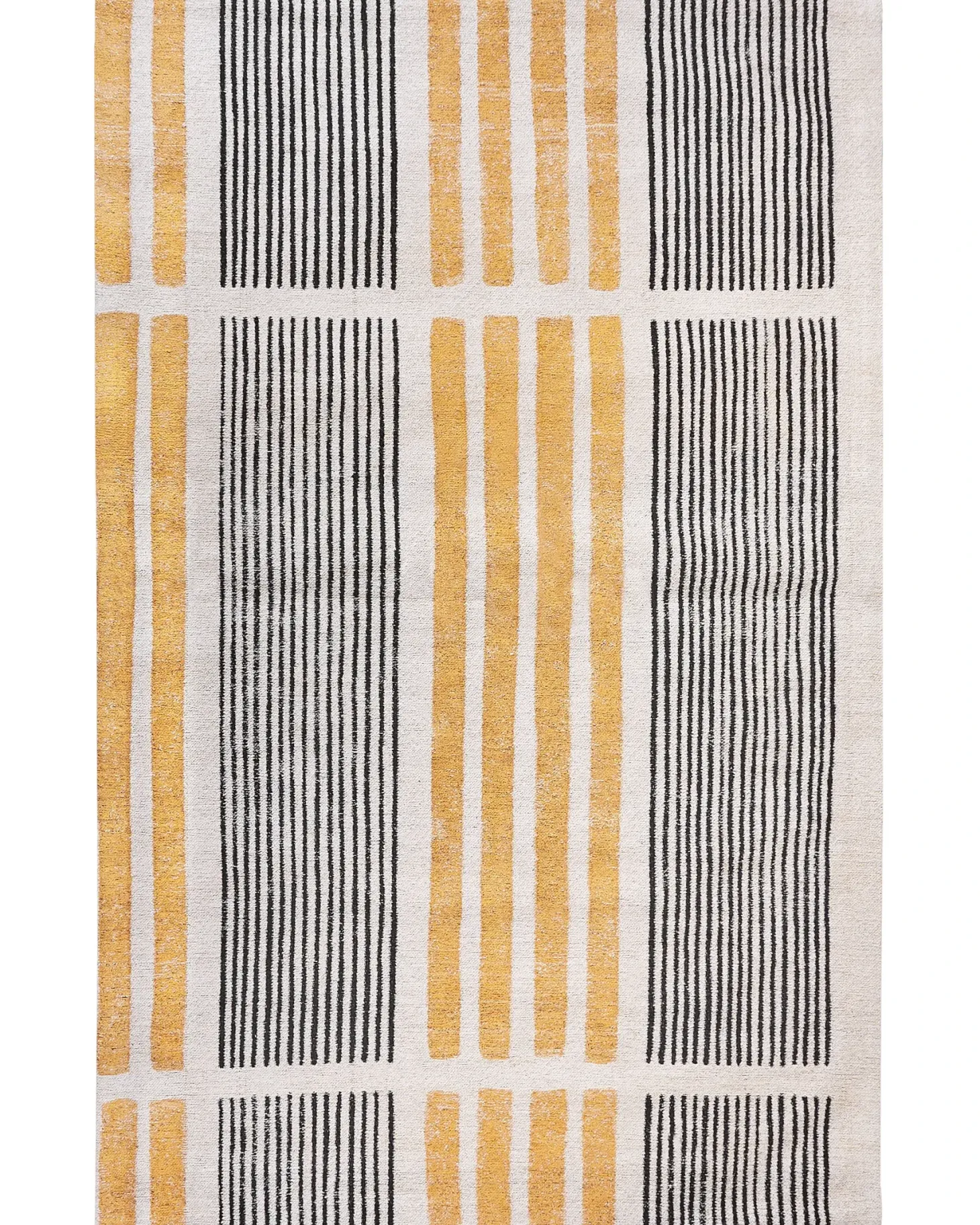 Gulvtæppe KATRA Beige 140 x 200 cm Bomuld