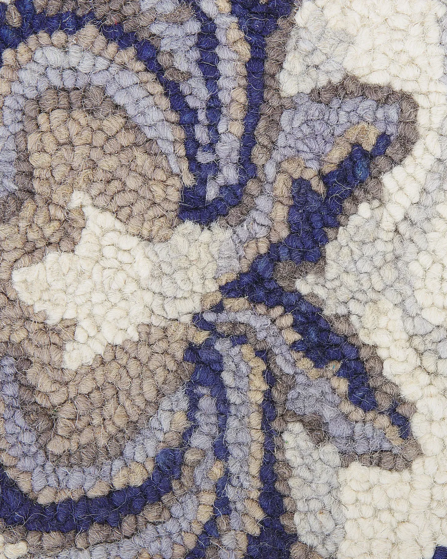Gulvtæppe KUMRU Beige 200 x 200 cm Uld