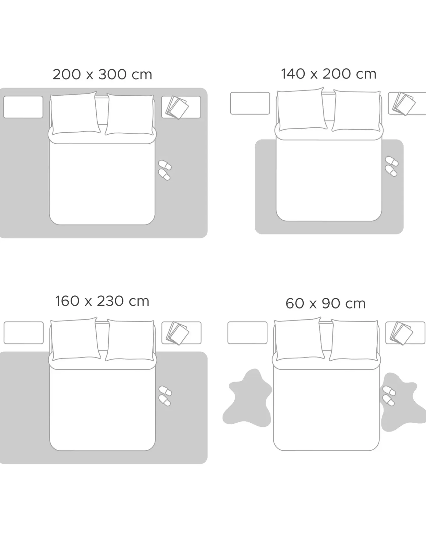 Gulvtæppe KUMRU Beige 200 x 200 cm Uld