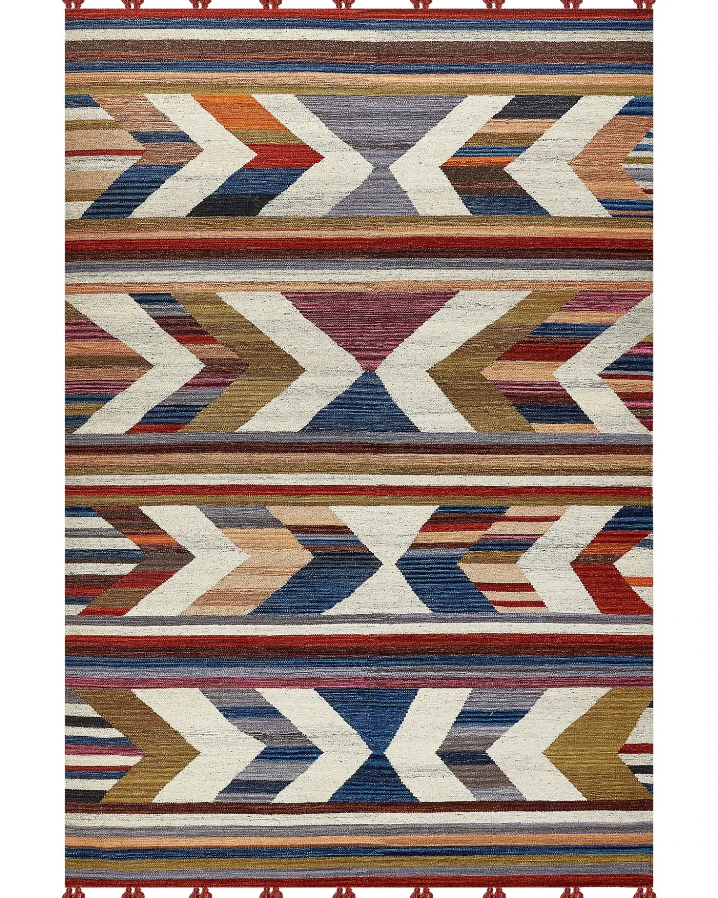 Gulvtæppe MRGASHAT Multifarvet 200 x 300 cm Uld Kelim