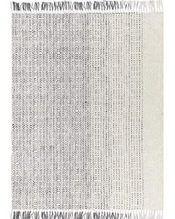 Gulvtæppe OMERLI Hvid 160 x 230 cm Uld