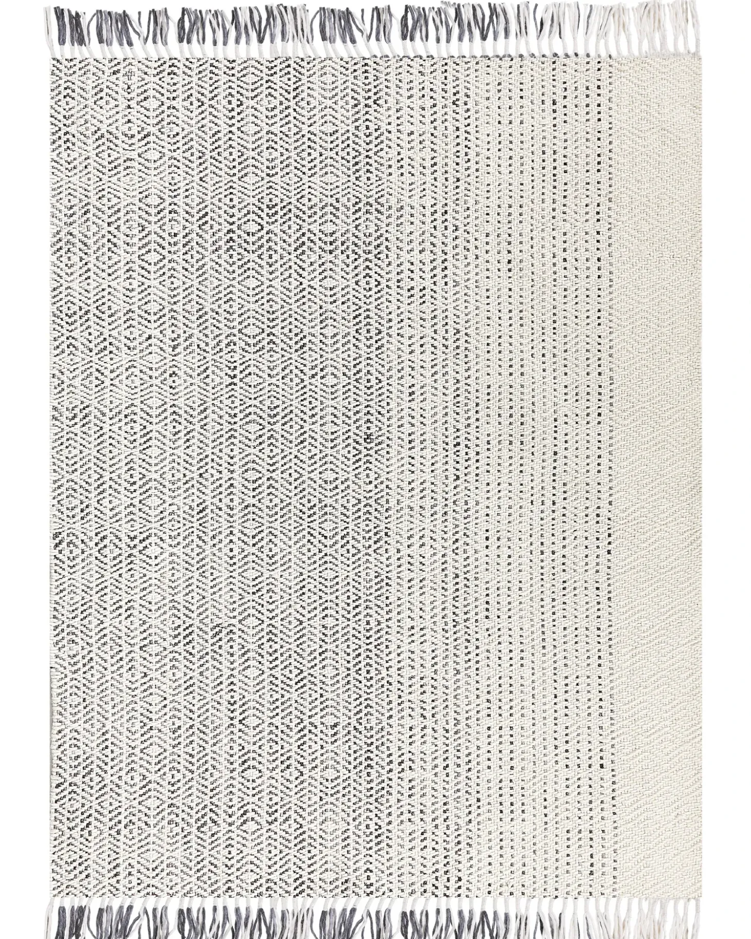 Gulvtæppe OMERLI Hvid 160 x 230 cm Uld