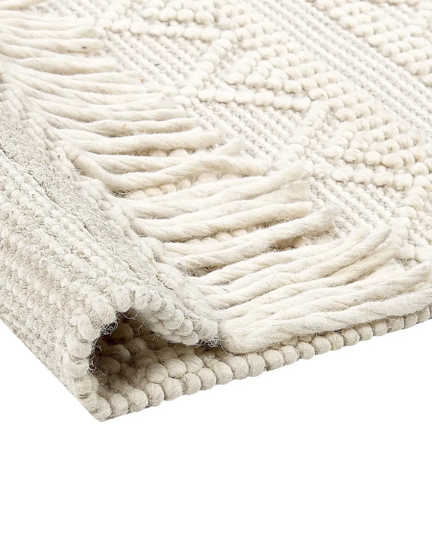 Gulvtæppe PERTEK Beige 160 x 230 cm Uld