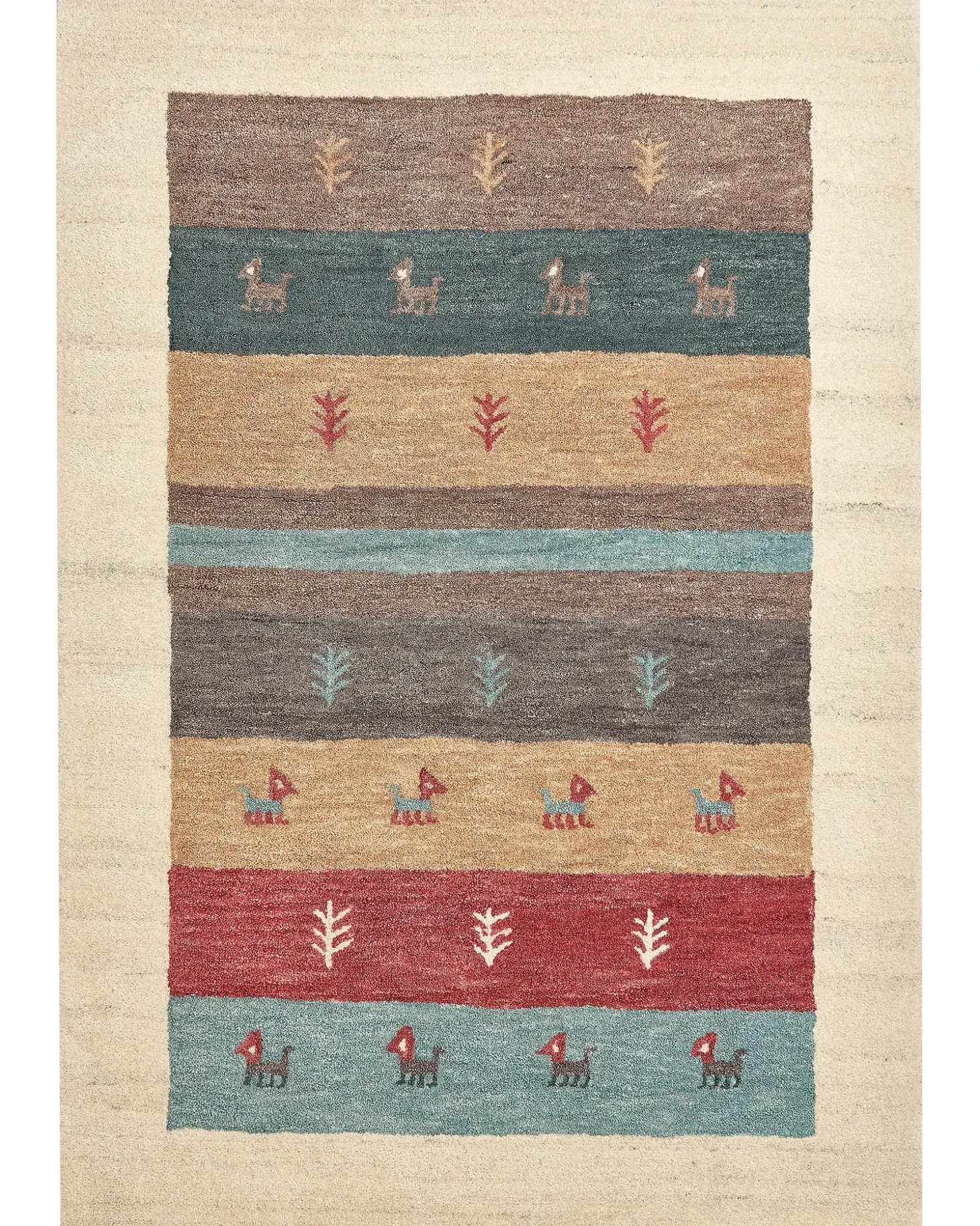 Gulvtæppe SARILAR Multifarvet 160 x 230 cm Uld Gabbeh