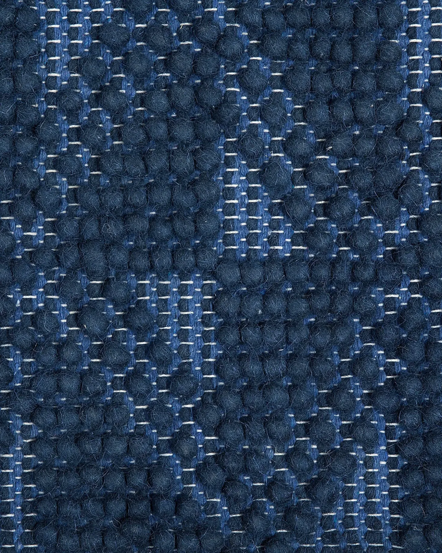 Gulvtæppe SAVRAN Navy Blå 80 x 150 cm Uld