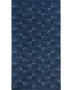 Gulvtæppe SAVRAN Navy Blå 80 x 150 cm Uld