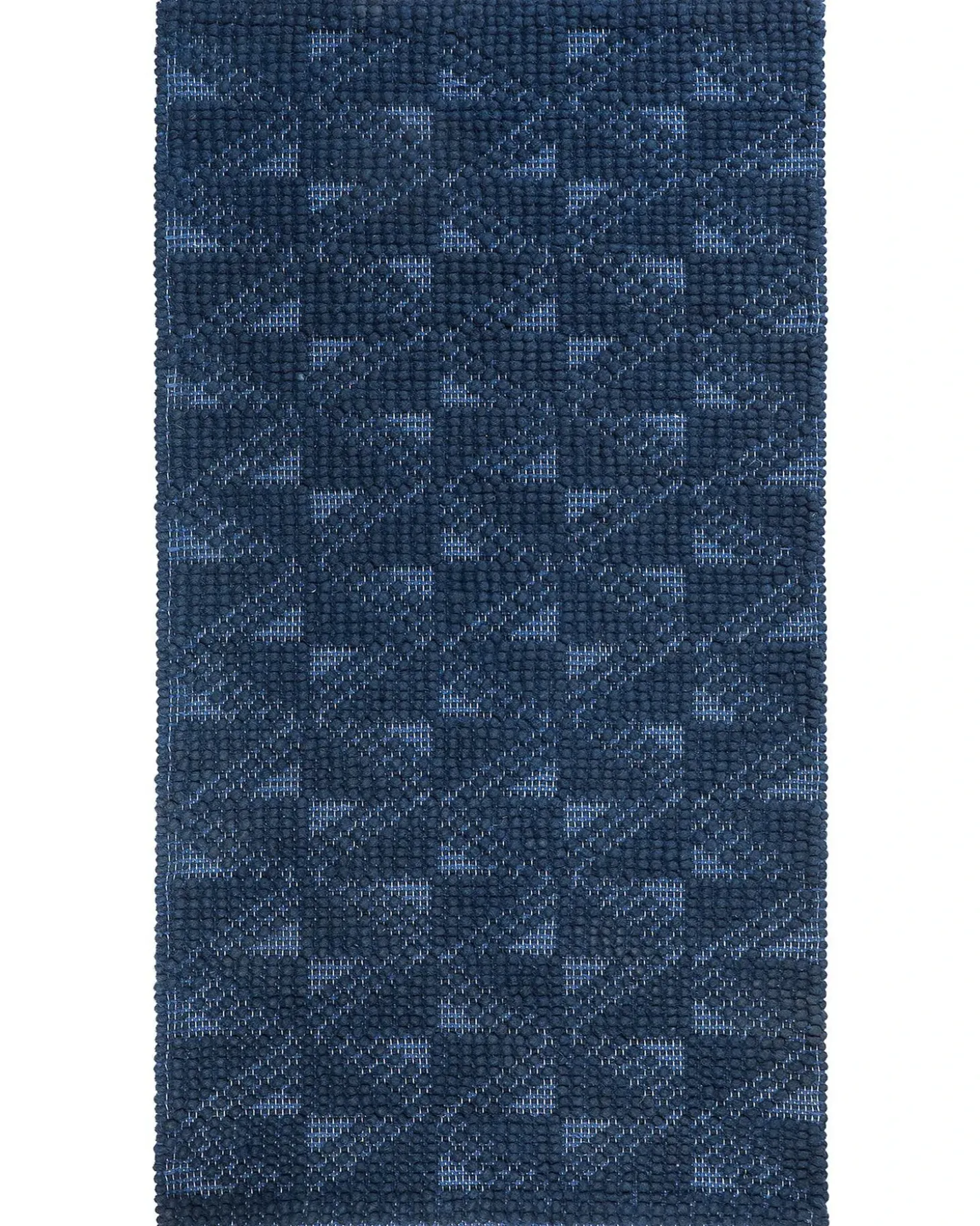 Gulvtæppe SAVRAN Navy Blå 80 x 150 cm Uld