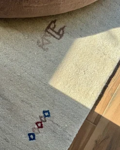 Gulvtæppe SULUCA Beige 200 x 300 cm Uld Gabbeh