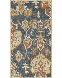 Gulvtæppe UMURLU Multifarvet 80 x 150 cm Uld