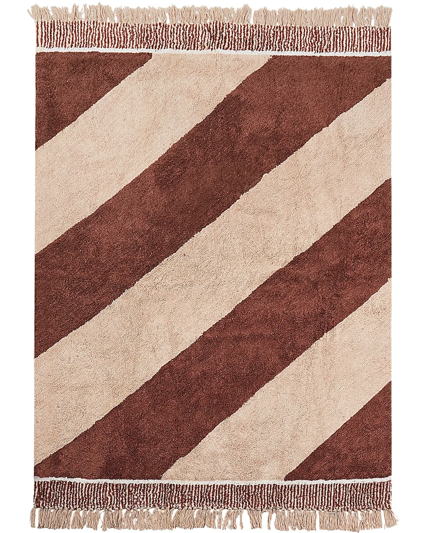 Gulvtæppe XULUF Brun 140 x 200 cm Bomuld