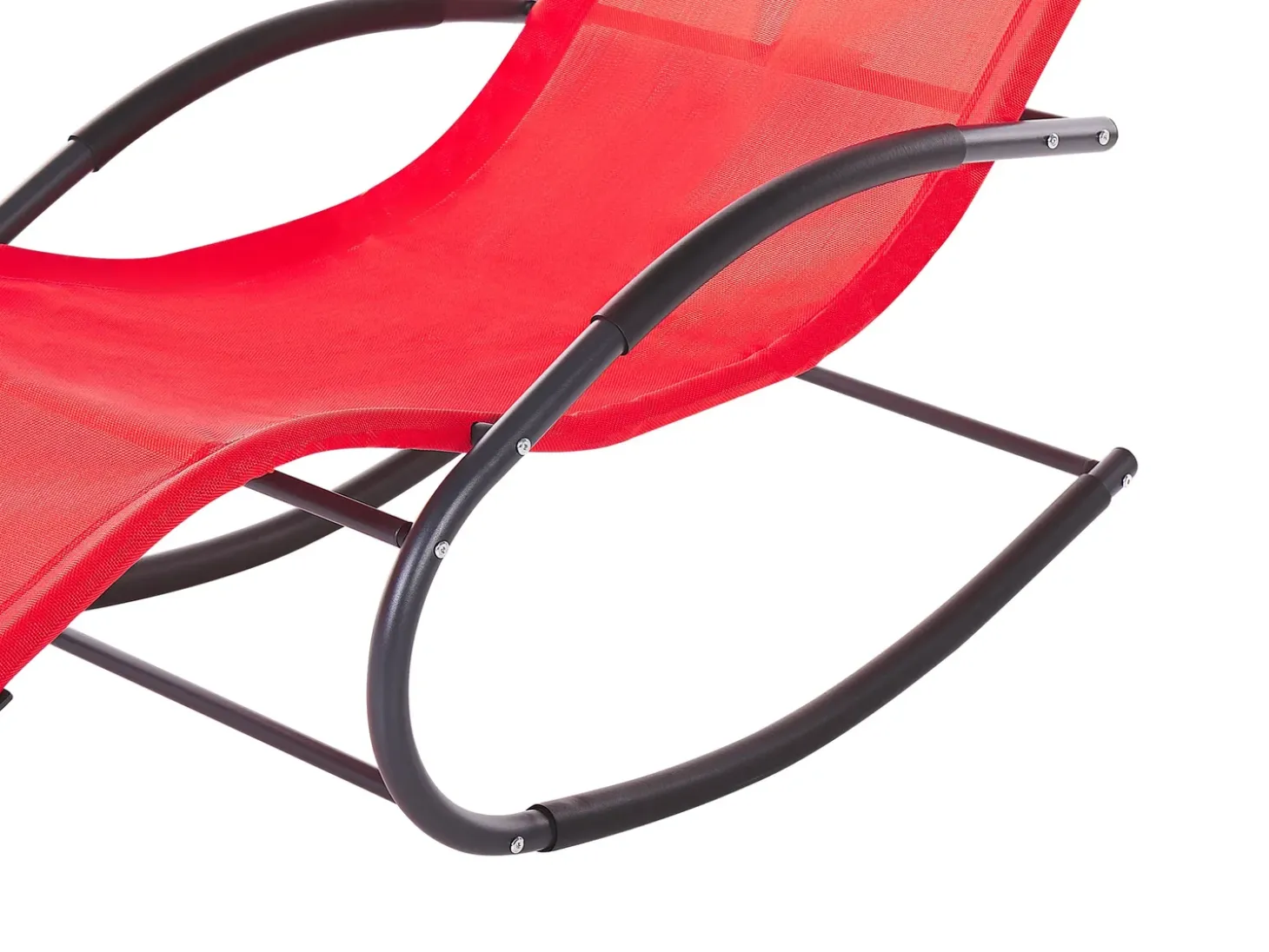 Gyngeliggestol CARANO II Metal Rød