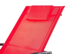 Gyngeliggestol CARANO II Metal Rød